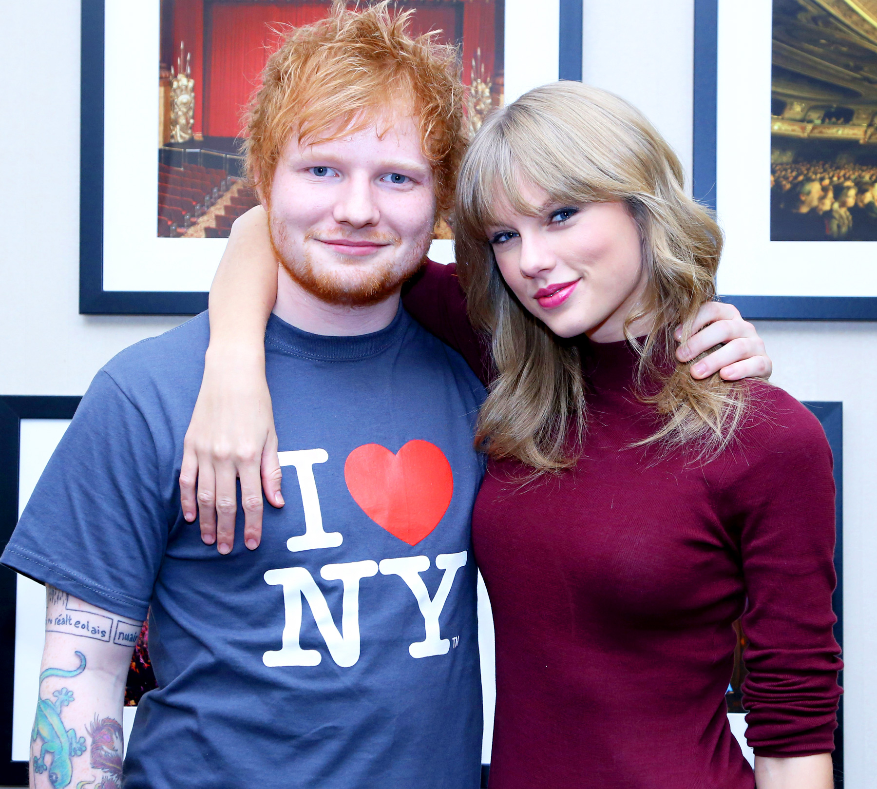 FOTO: Știai că Taylor Swift coase goblen? Uite ce cadou i-a făcut lui Ed Sheeran!