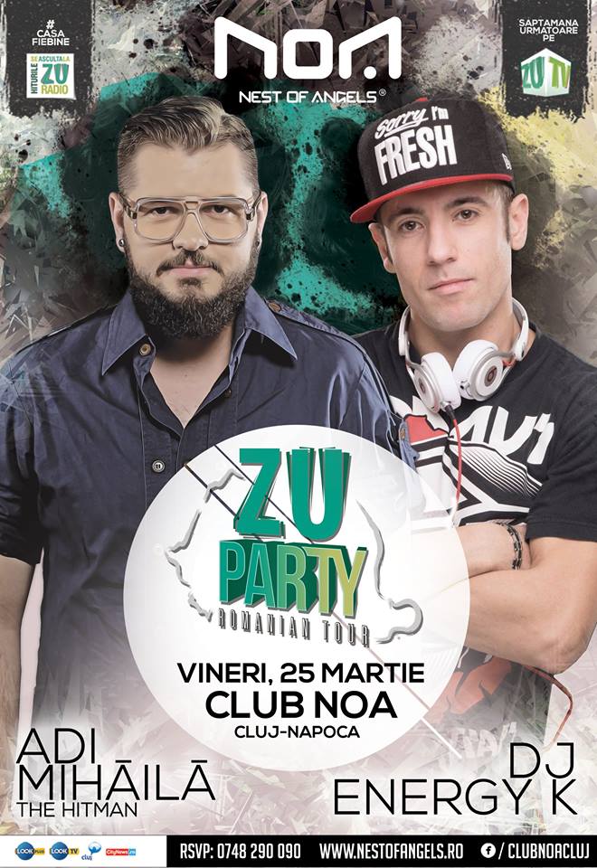 R U READY? Vineri seara ai ZU Party à la Cluj. See you there!