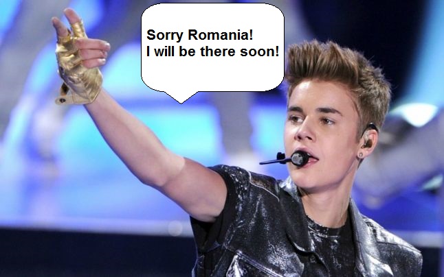Justin Bieber îngrijorat că el va rămâne singurul artist care încă nu a avut concert în România!