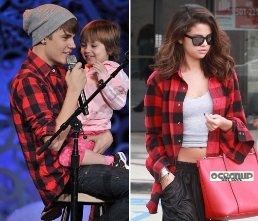 Selena Gomez îi poartă hainele lui Justin Bieber. Să fie un semn?