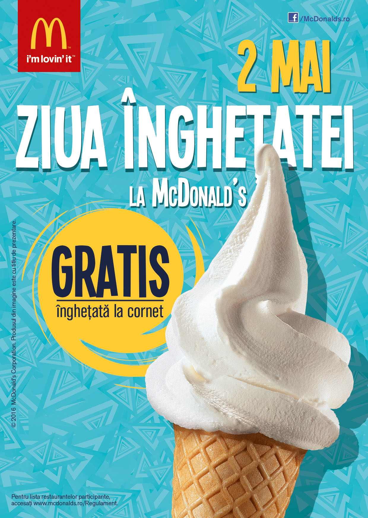 Sărbătorește, pe 2 mai, Ziua Înghețatei la McDonalds (P)