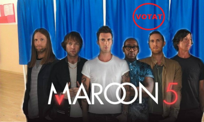 Li s-a acordat viză de flotant! Cei de la Maroon 5 care au concertat duminică au votat pe liste speciale înainte de spectacol!