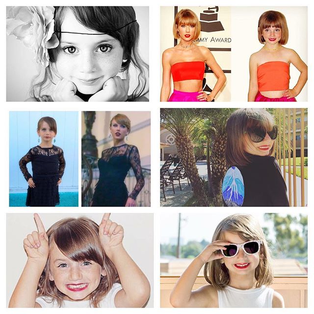 FOTO ADORABIL: O fetiţă de 6 ani a refăcut fotografiile lui Taylor Swift