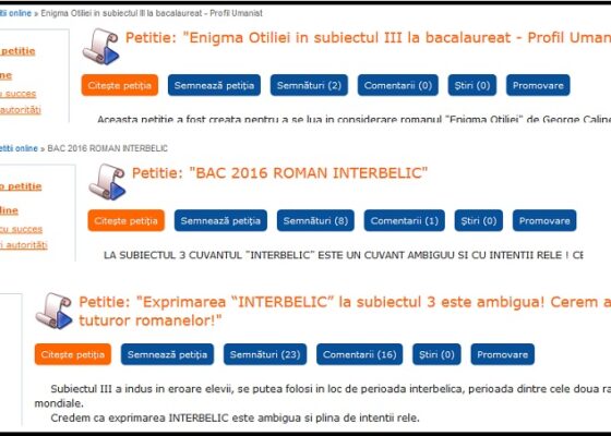 În sfârșit cineva ia atitudine: un român a făcut o petiție pentru a se renunța la atâtea petiții stupide!