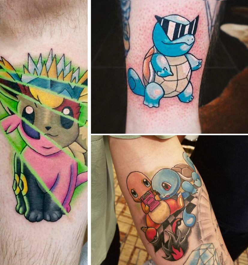 TOP 15 tatuaje cu Pokemoni mai BETON decât ţi le-ai fi imaginat