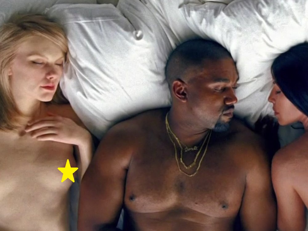 WTF! Nudurile celebre din clipul lui Kanye West, expuse oficial