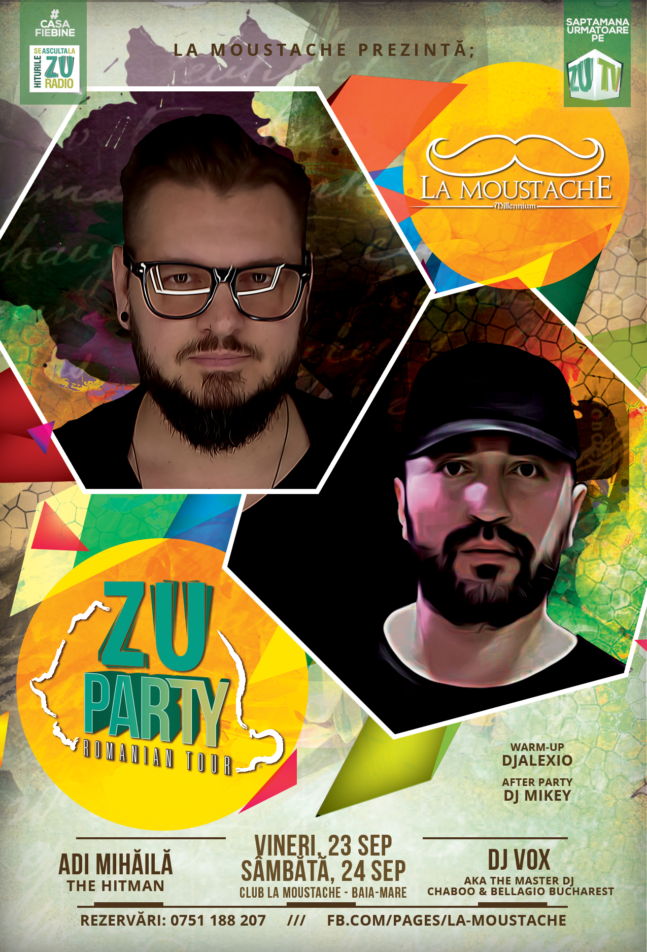 Uite unde petreci vineri și sâmbătă, cu ZU Party Romanian Tour!
