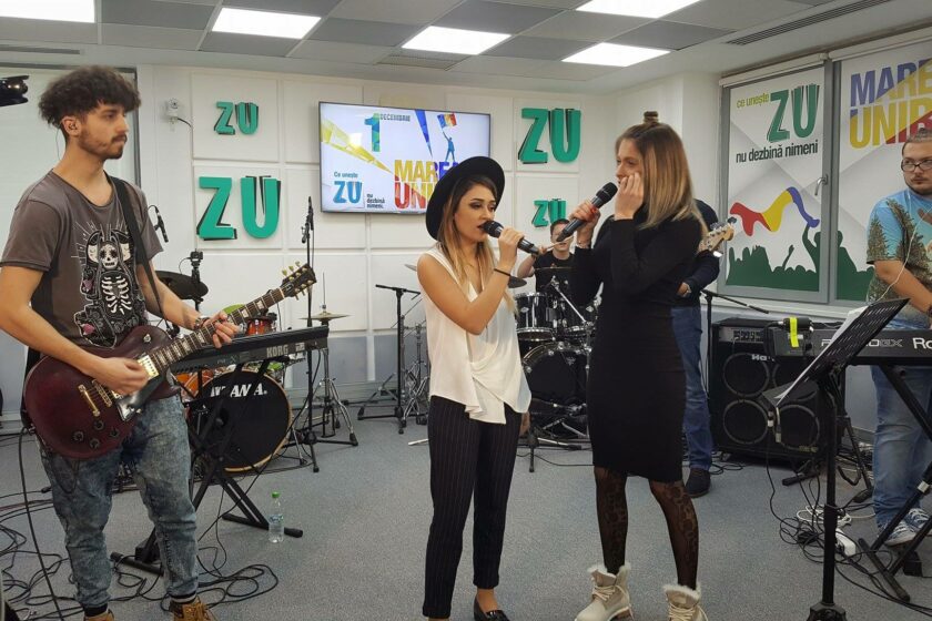 VIDEO: Raluka şi Irina Rimes au făcut echipă la Marea Unire ZU