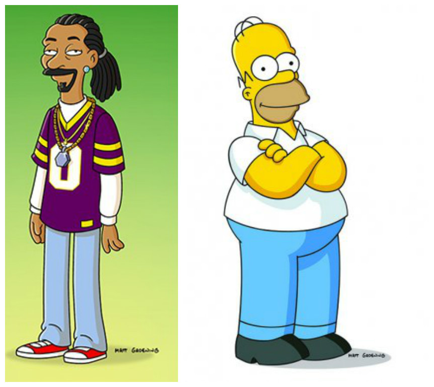 COOL! Snoop Dogg va juca în The Simpsons. Aşa va arăta rapperul!