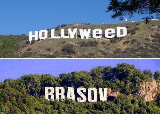 După modelul semnului Hollywood-Hollyweed, cineva a modificat și semnul Brașov! Vezi ce apare acum în loc de Brașov!