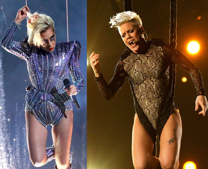 Lady Gaga, acuzată că a copiat show-urile lui P!nk la Super Bowl. P!nk a avut o reacţie GENIALĂ!