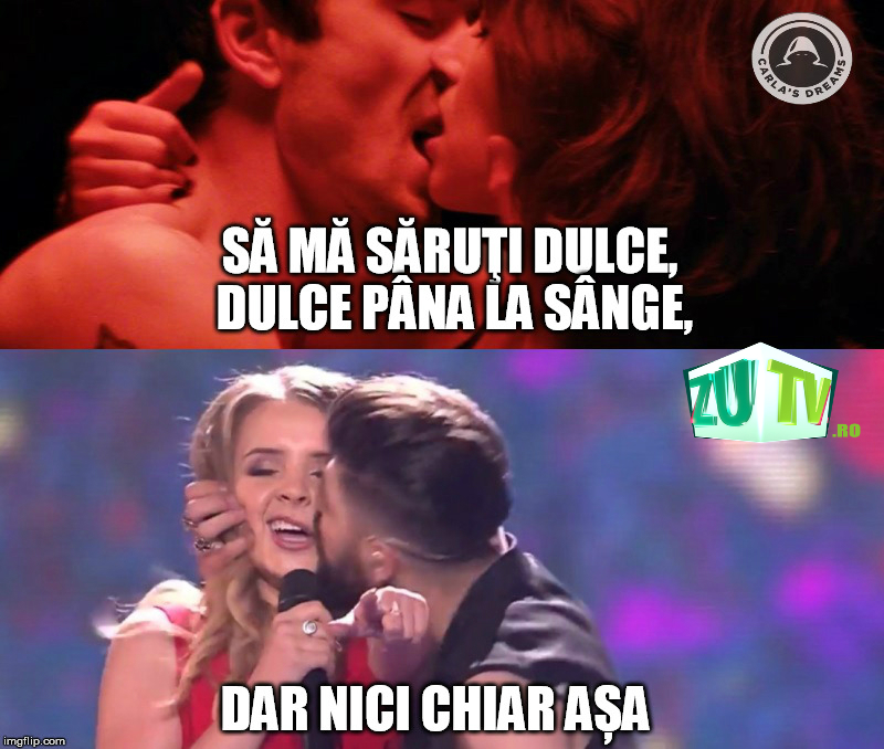 FUNVISION: Cele mai tari MEME-uri despre reprezentanții României la Eurovision și sărutul lor dubios de pe scenă!