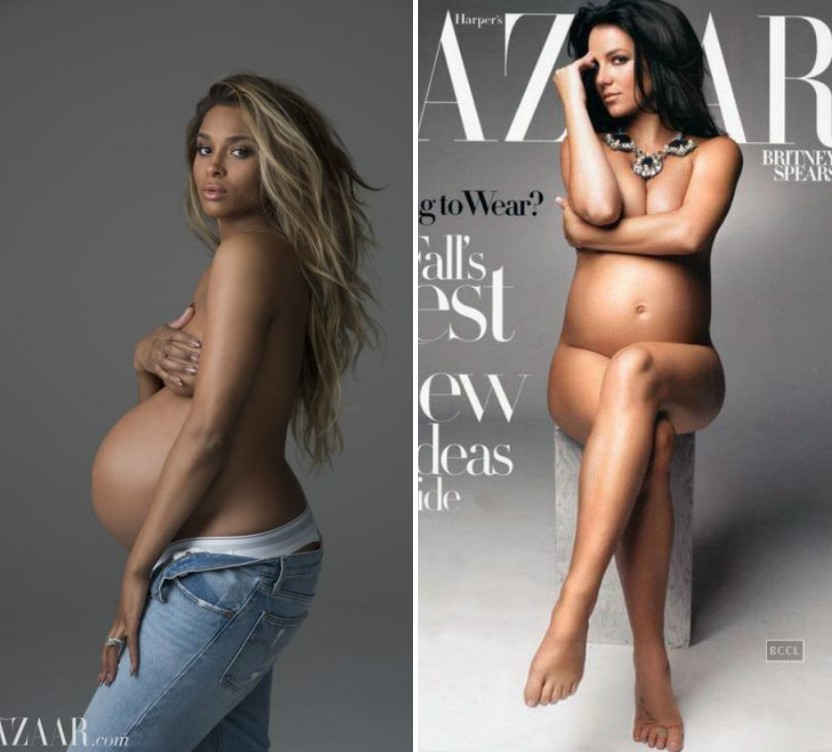 FOTO: 13 celebrități care au pozat goale în timp ce erau însărcinate