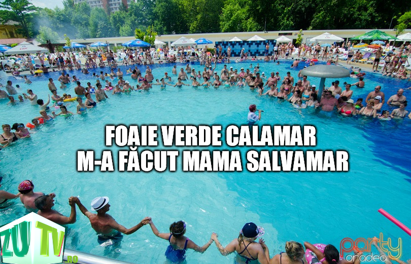 Folclor Pool Party! TOP 5 MEME ACVATICE despre hora din piscina de la Băile Felix