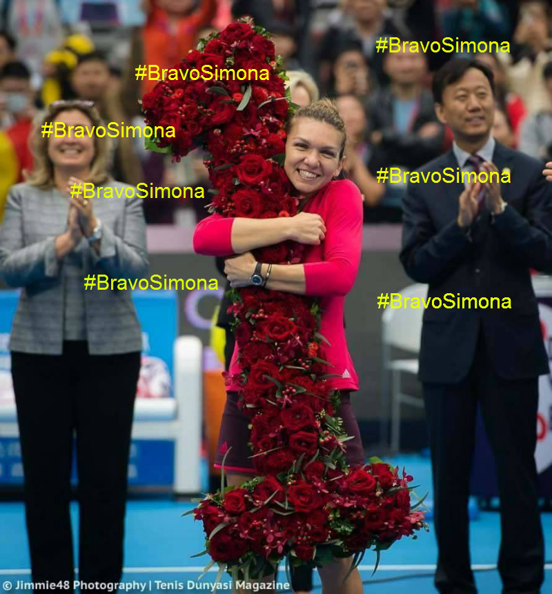 Simona Halep a bifat un nou record! Este numărul 1 și la statusuri pe facebook cu hashtag-ul #BravoSimona!