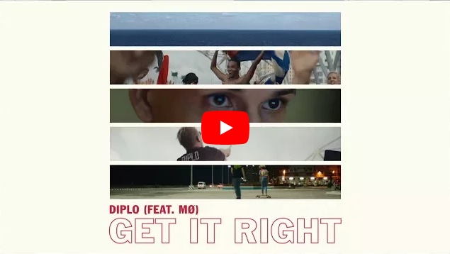VIDEOCLIP NOU: Diplo – Get It Right (Feat. MØ)