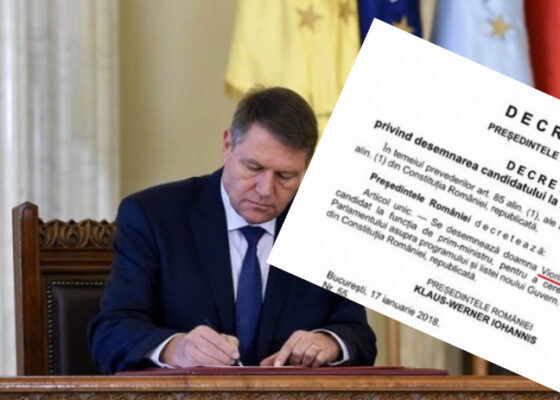 GAFĂ în decretul pentru funcția de prim-ministru. Documentul conținea numele Viorica Dăncilă în loc de Liviu Dragnea!