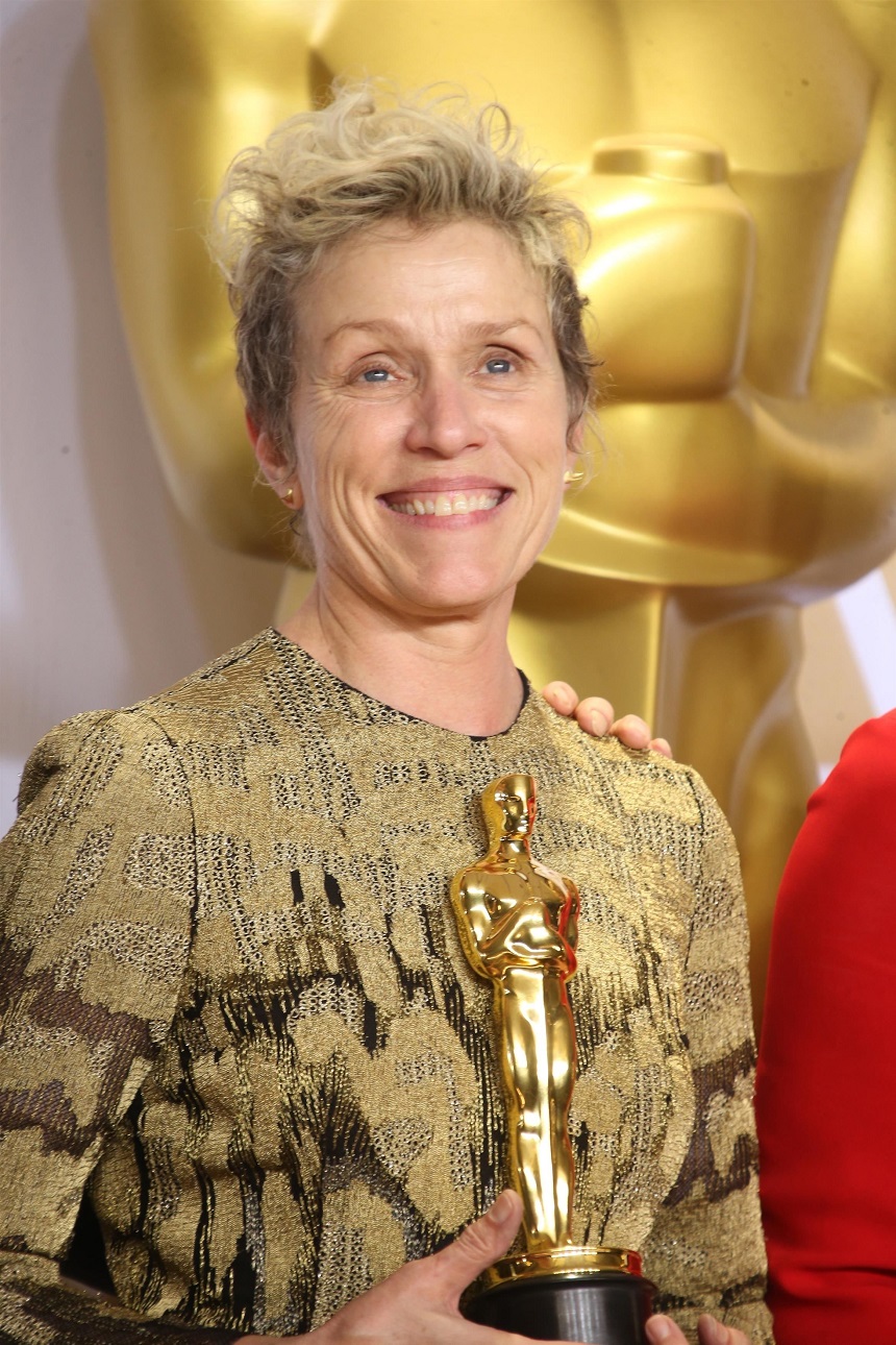 OMG! Actrița Frances McDormand era să rămână fără Oscar! Trofeul i-a fost furat imediat după ceremonie