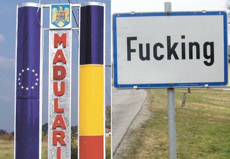 Cele mai RUŞINOASE nume de localităţi din România şi de afară