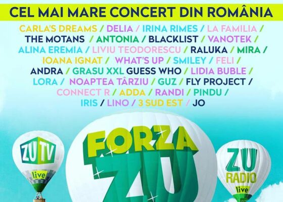 Lista completă a artiștilor care vin la Forza ZU 2018