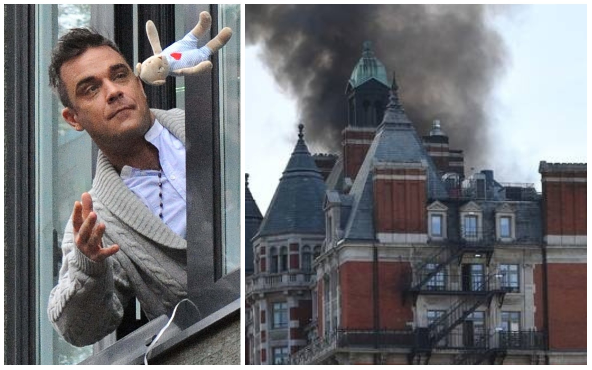 OMG! Robbie Williams se afla în hotelul care a ars la Londra. Uite cum a scăpat din incediu!