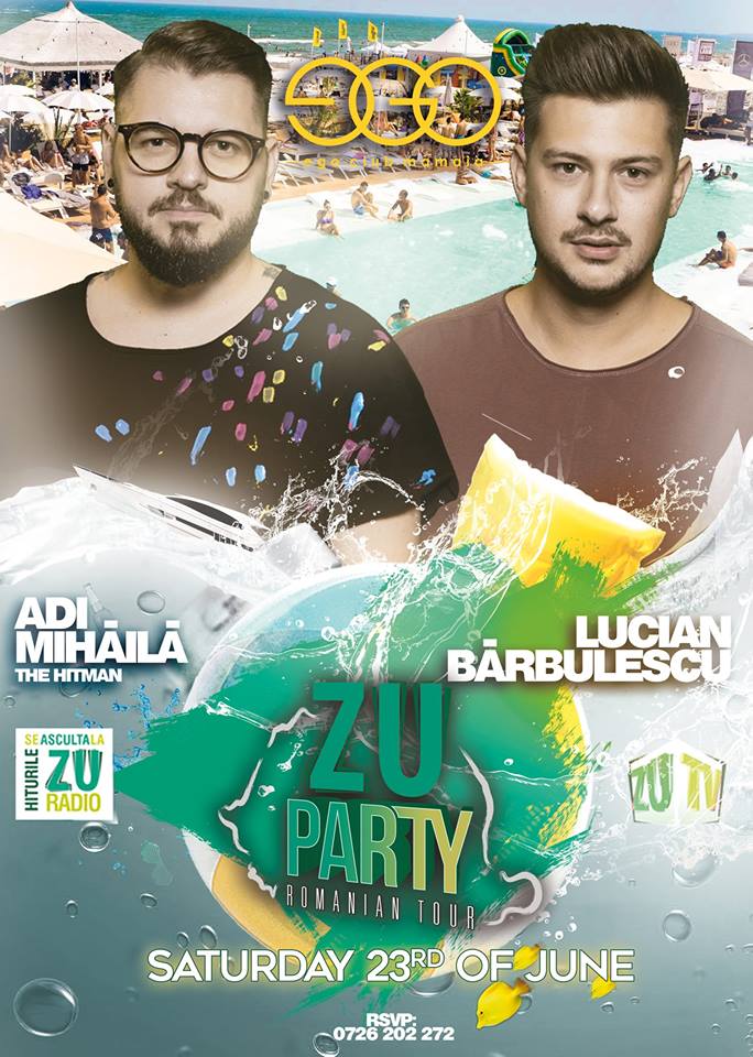ZU Party dă startul petrecerilor pe litoral. Uite unde petreci sâmbătă, 23 iunie!