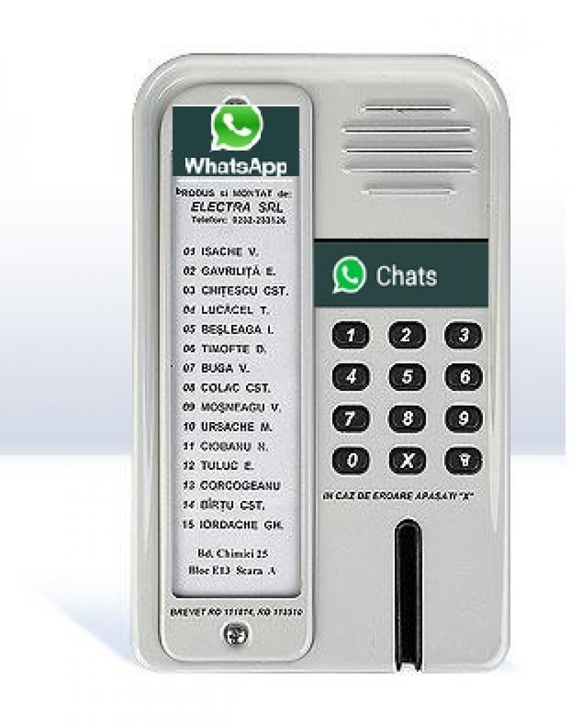 Super tare! Un inventator din Caracal a reușit să își instaleze WhatsApp la Interfonul de la bloc!
