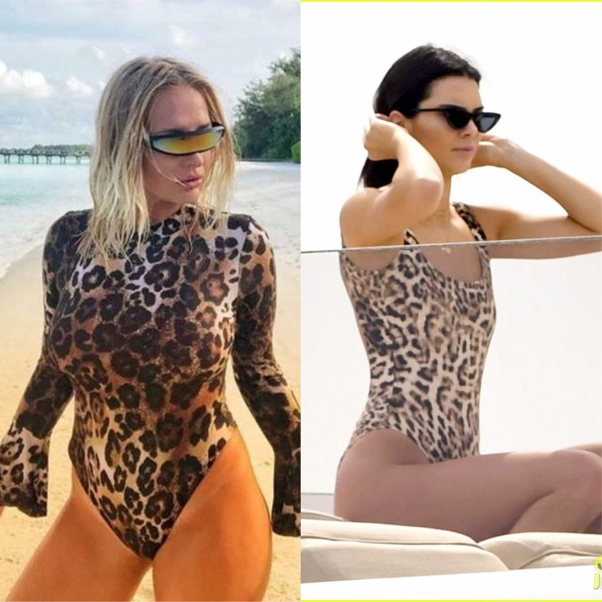 Costumul de baie leopard print e must-ul verii! 8 vedete care îți arată cum să-l porți