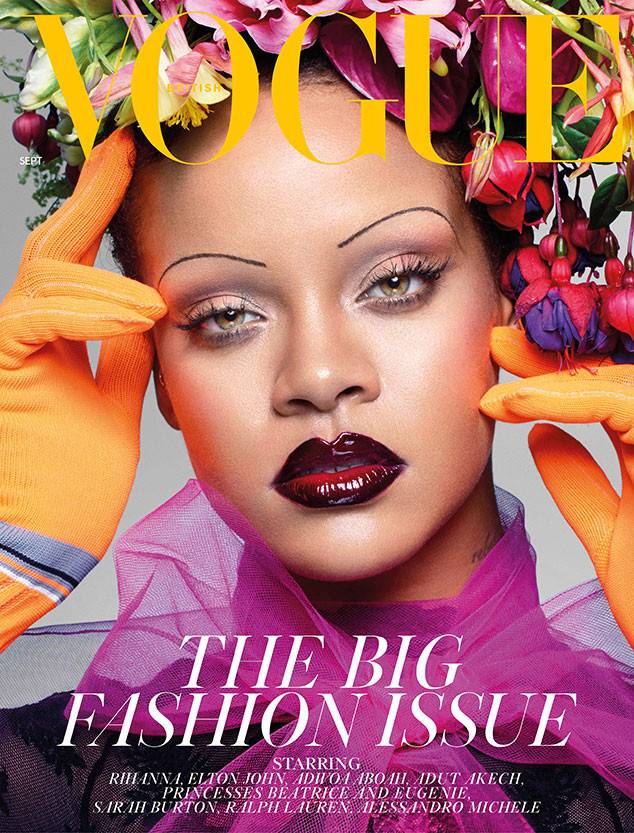 Rihanna relansează un trend de beauty din anii ’90: sprâncenele subțiri!