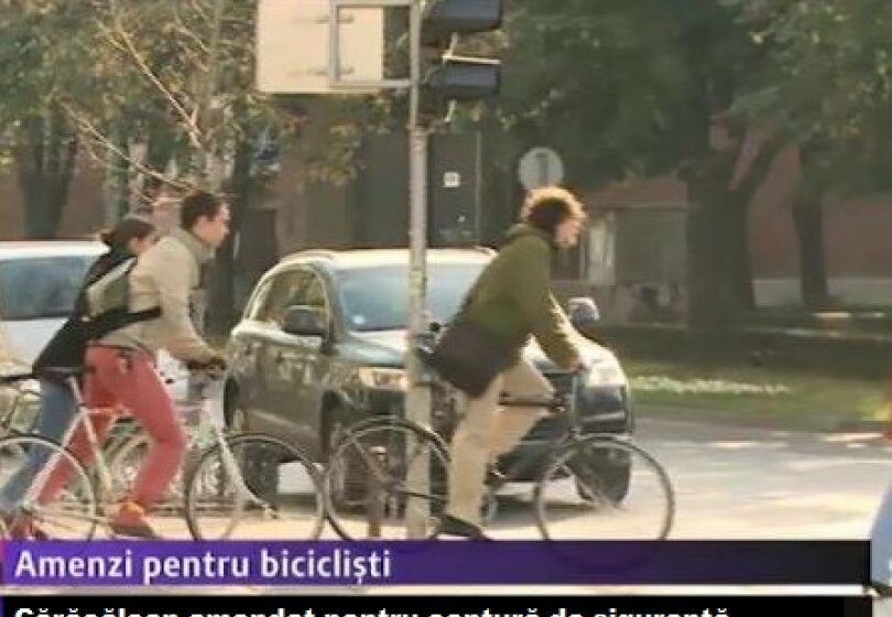 Exces de zel: Un polițist din Caracal a amendat un cetățean că nu purta centură deși circula pe bicicletă