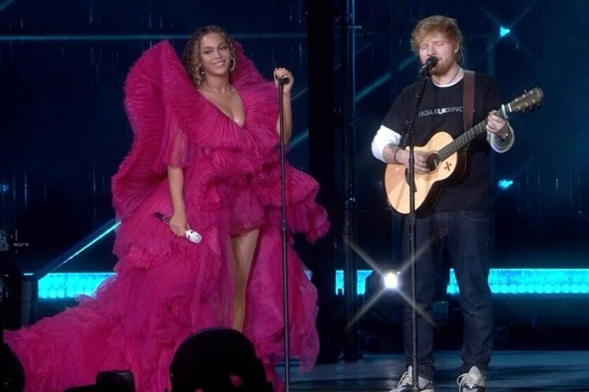 VIDEO: Beyonce și Ed Sheeran au cântat pentru prima dată live ”Perfect” și i-au făcut să plângă pe fani