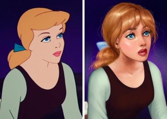 Cum ar arăta prinţesele Disney dacă ar fi fost desenate în zilele noastre