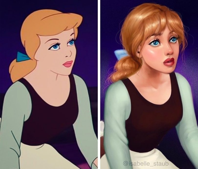 Cum ar arăta prinţesele Disney dacă ar fi fost desenate în zilele noastre