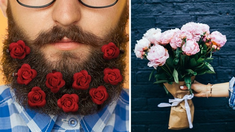 A apărut alternativa pentru florile de Valentine’s Day: Beard Bouquet