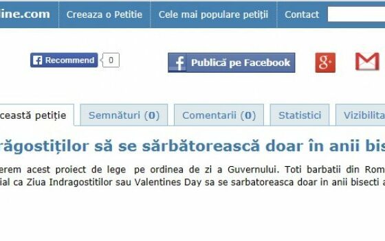 Respect! Un grup de bărbați adevărați au inițiat o petiție prin care Valentine’s Day să se sărbătorească doar în anii bisecți!