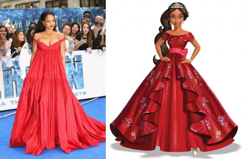 FOTO: 7 momente în care Rihanna s-a inspirat de la prințesele Disney