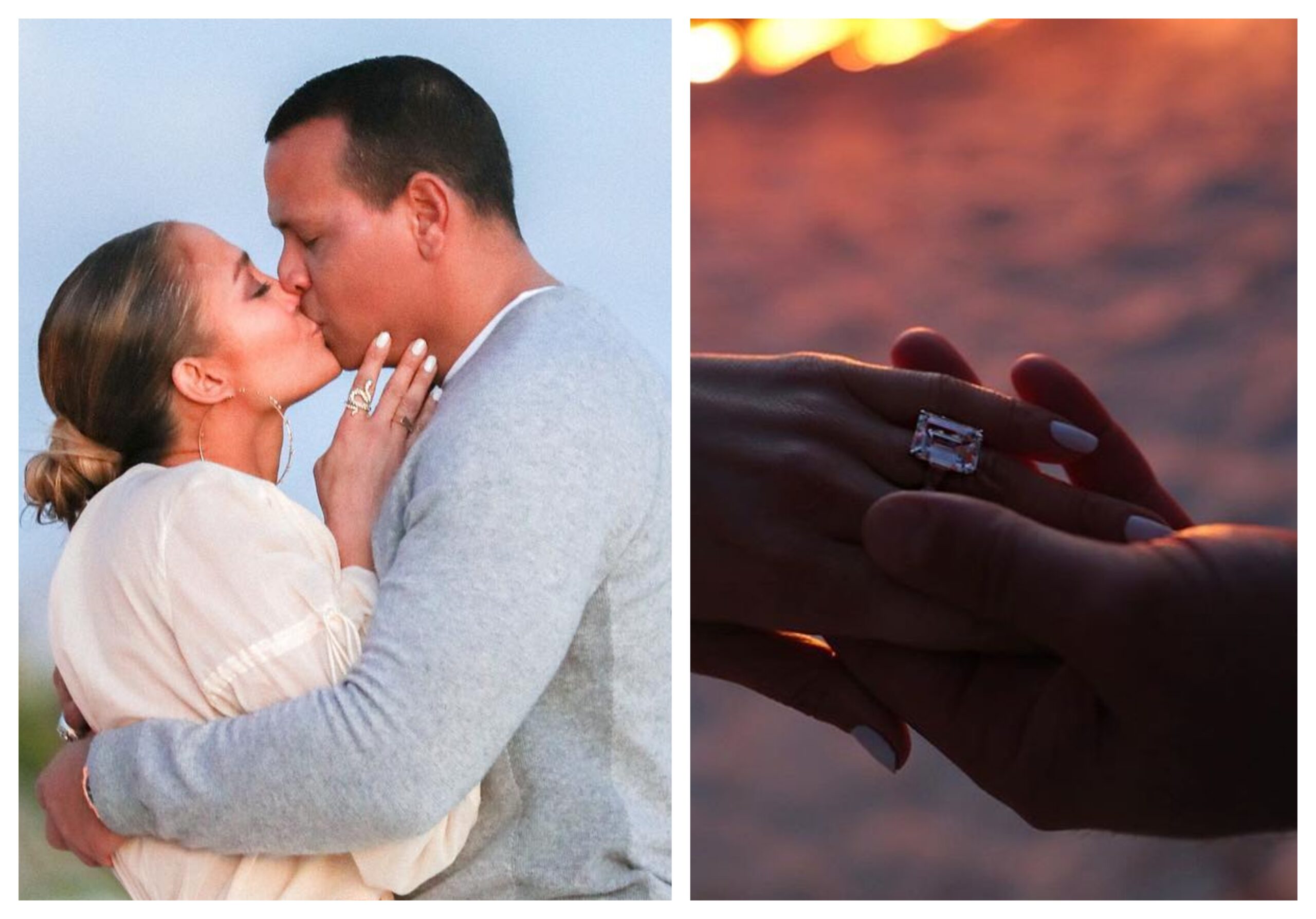 AWW! Jennifer Lopez a postat primele fotografii de la logodna cu A Rod. Uite cum a fost cerută în căsătorie!