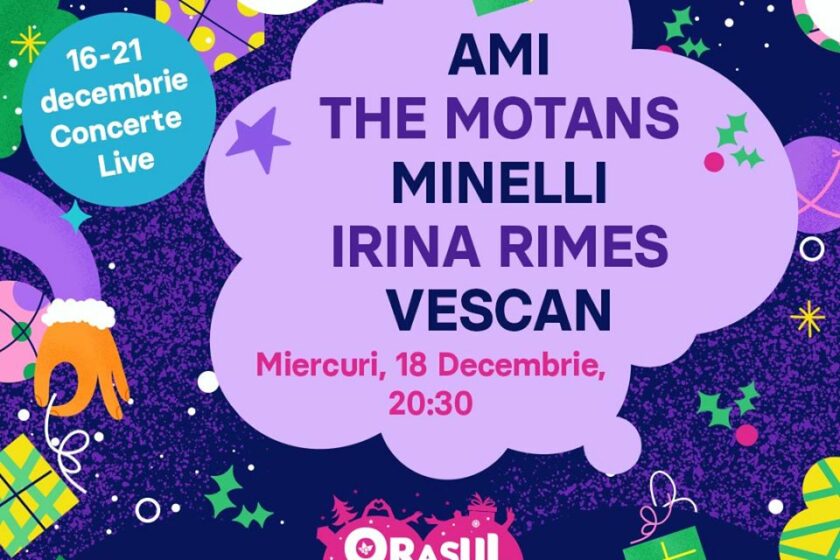VIDEO | Ami,The Motans, Minelli, Irina Rimes și Vescan au cântat aseară în Orașul Faptelor Bune