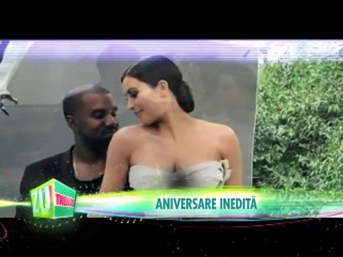 Kim şi Kanye au sărbătorit un an de căsătorie