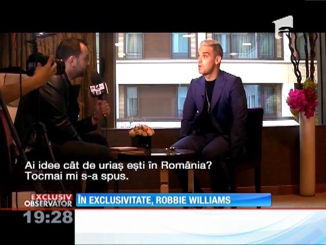 INTERVIU EXCLUSIV cu Robbie Williams! „Sunt Messi al muzicii!