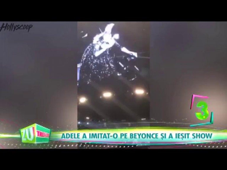 Adele a imitat-o pe Beyonce în concert