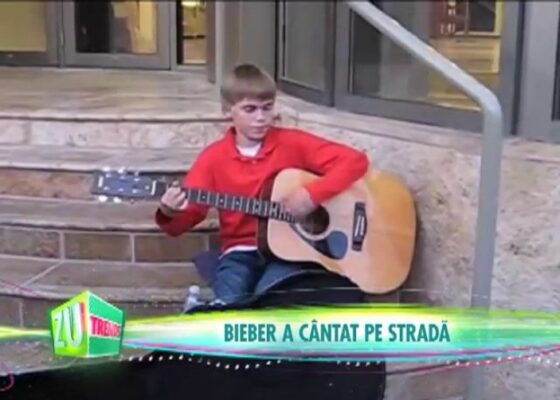 Justin Bieber a cântat pe stradă