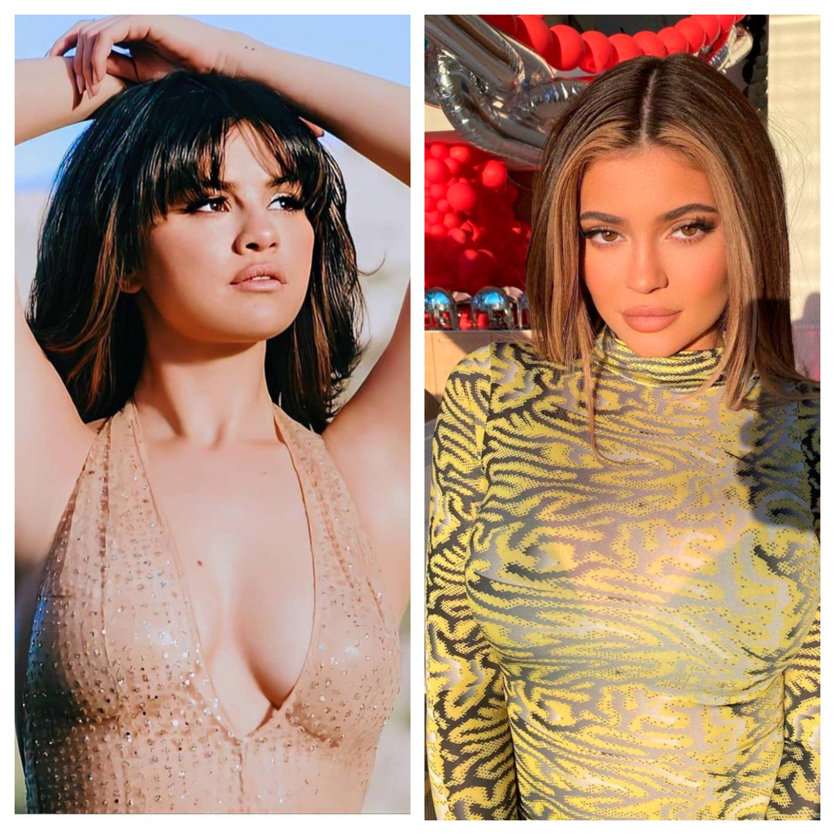 Selena Gomez și Kylie Jenner, îmbrăcate la fel. Cine arată mai bine?