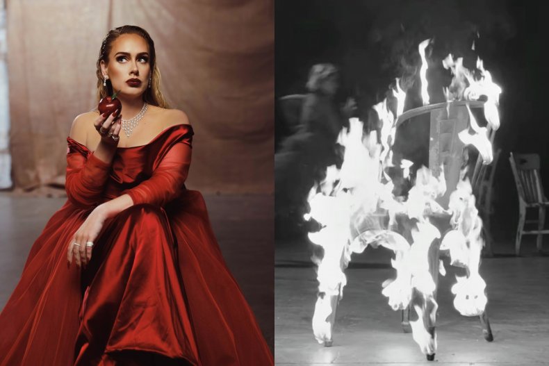More than a video. Care este semnificația scaunului ars din noul videoclip al lui Adele, Oh my God?