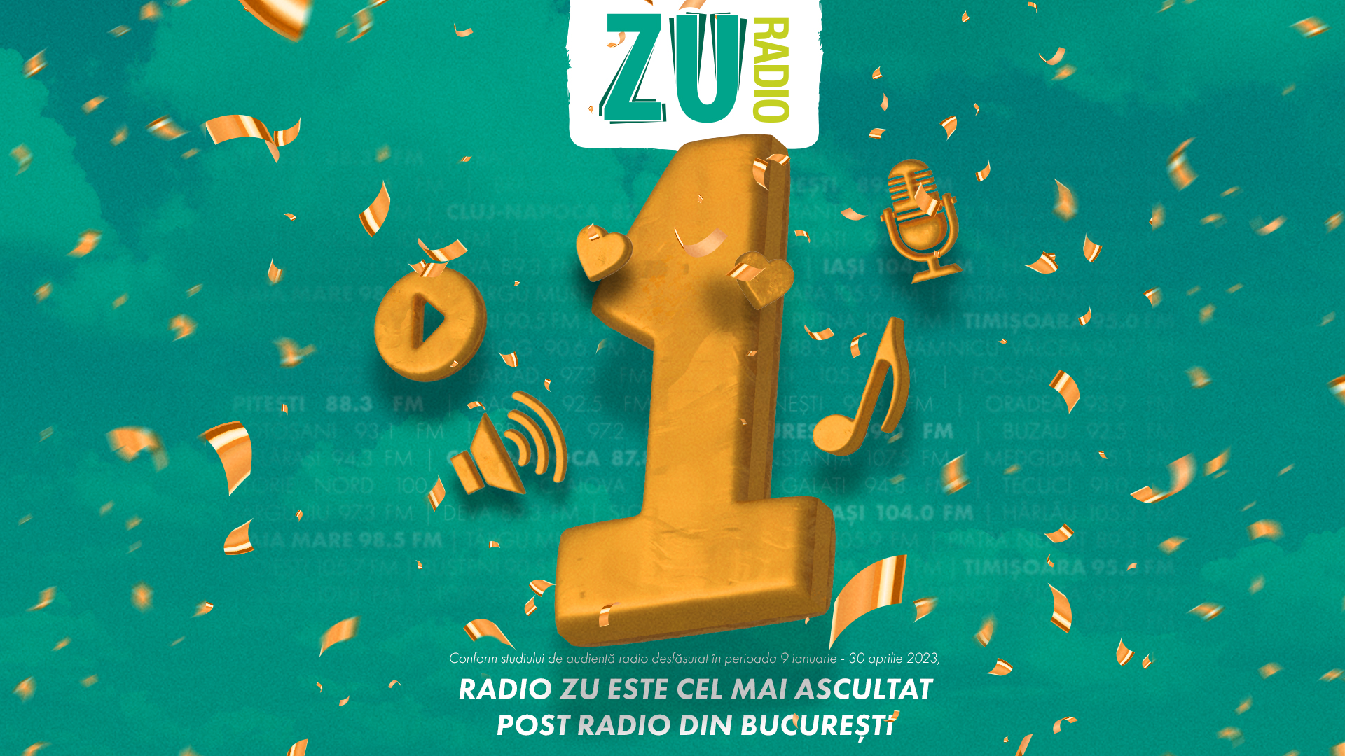 Radio ZU continuă să fie Numărul 1. România simte, ascultă și este ZU!