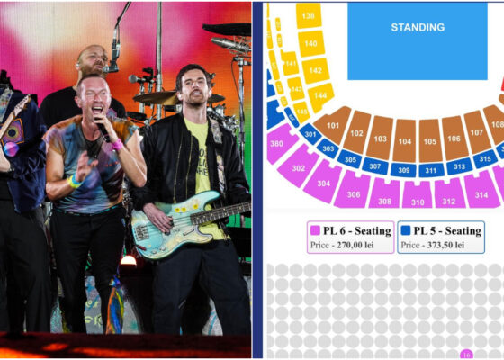 Coldplay a suplimentat concertul din București cu încă o zi. Biletele au ajuns, deja, pe OLX