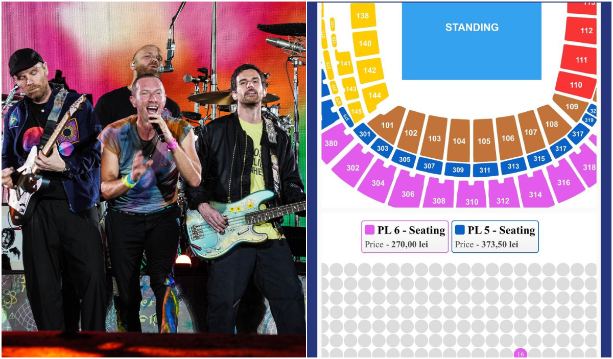 Coldplay a suplimentat concertul din București cu încă o zi. Cu cât se vând biletele pe OLX