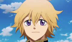 Cele mai bune anime-uri pe care trebuie sa le vezi. Un băiat blond cu ochii albaștri caută ceva cu privirea. Poartă haine elegante, militare.