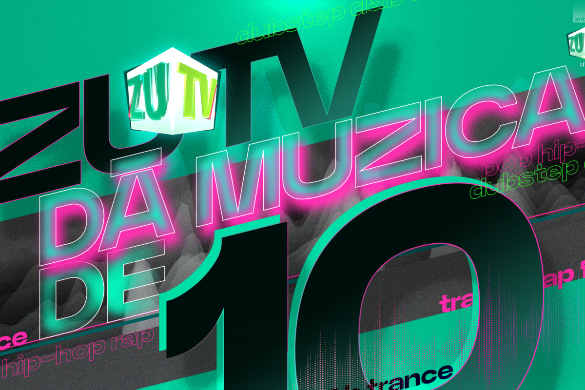 Grafică cu stația ZU TV, ediție aniversară de 10 ani
