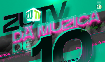 Grafică cu stația ZU TV, ediție aniversară de 10 ani